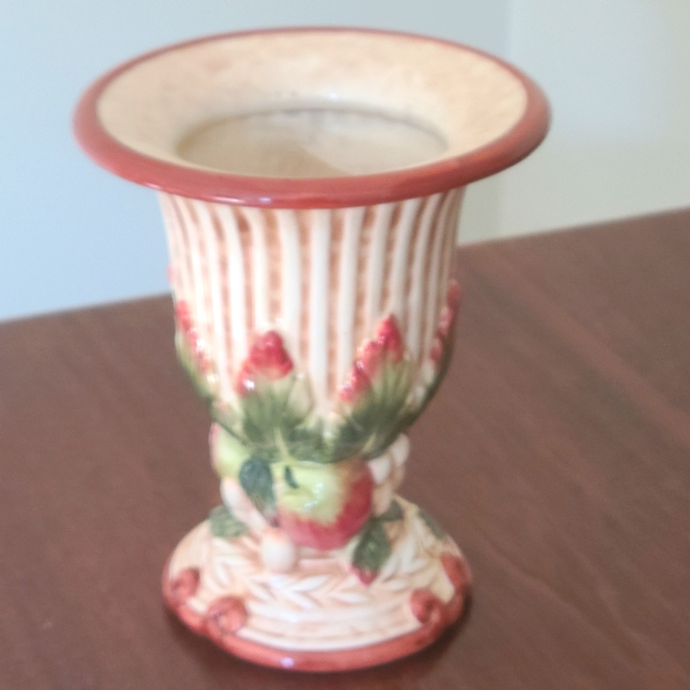 Fall Fitz and Floyd candle cup